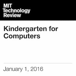 Kindergarten for Computers