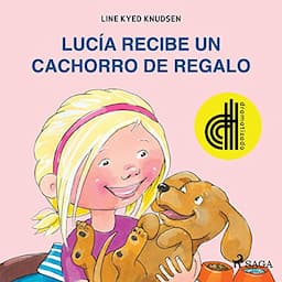 Luc&iacute;a recibe un cachorro de regalo