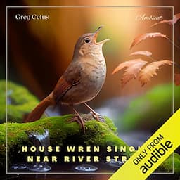 House Wren Singing Near River Stream